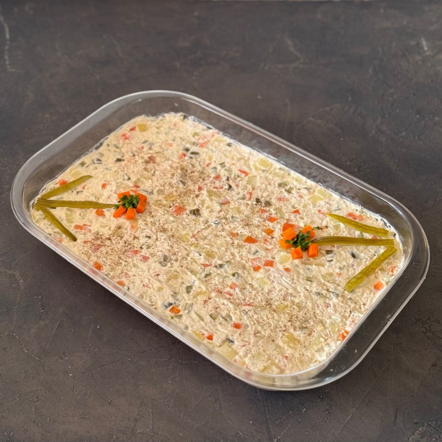  سالاد الویه با مرغ 