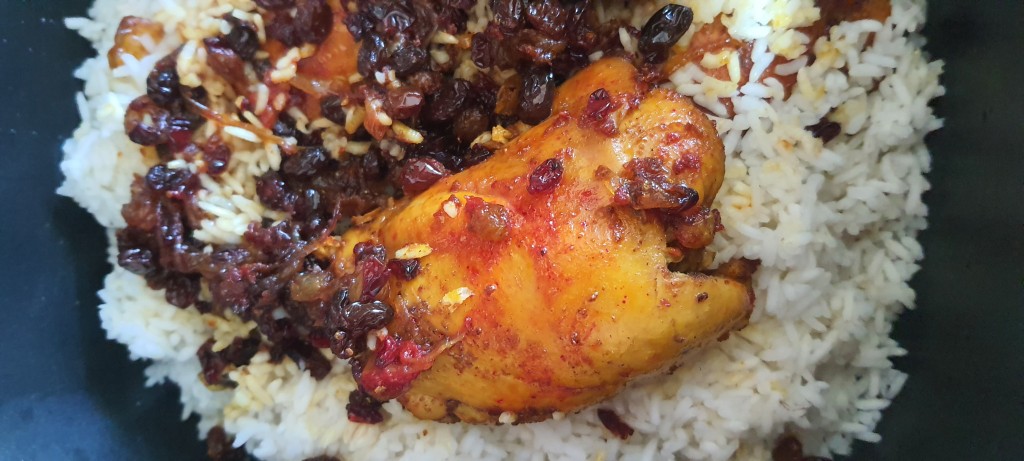 عدس پلو با گوشت