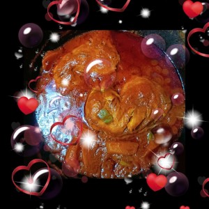 زرشک پلو بدون پلو زعفرانی با ران مرغ با سیب زمینی زعفرانی وسس مخصوص مجلسی خاص  - تصویر 1