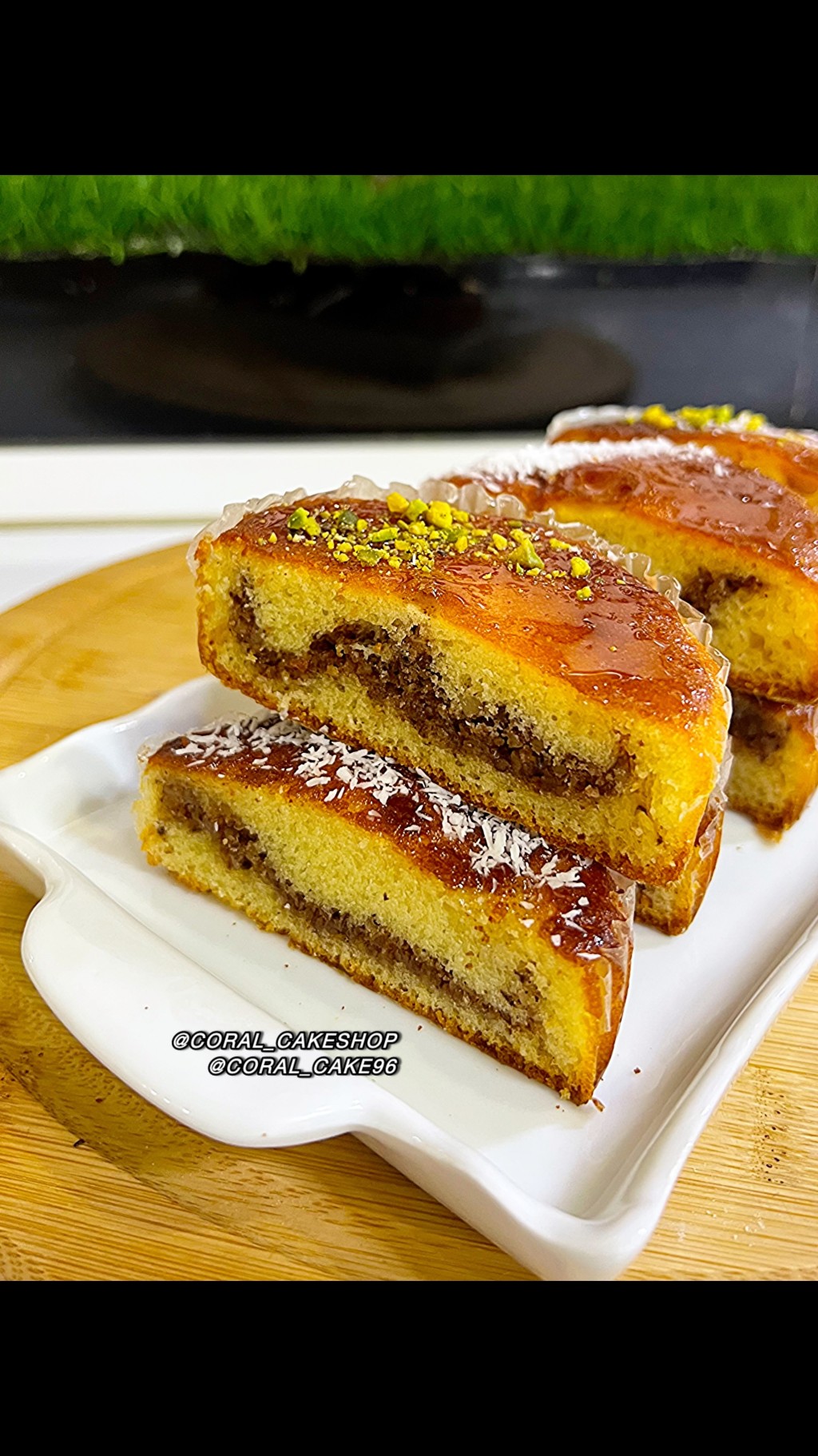 کیک مغزدار گردو و دارچین