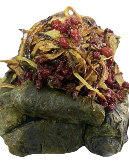 دلمه برگ مو گوشتی آماده طبخ(۳۰ عددی)