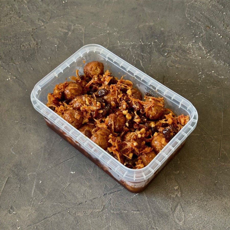 مواد قمبر پلو با گوشت قلقلی