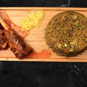 با قالی پلو با ماهیچه