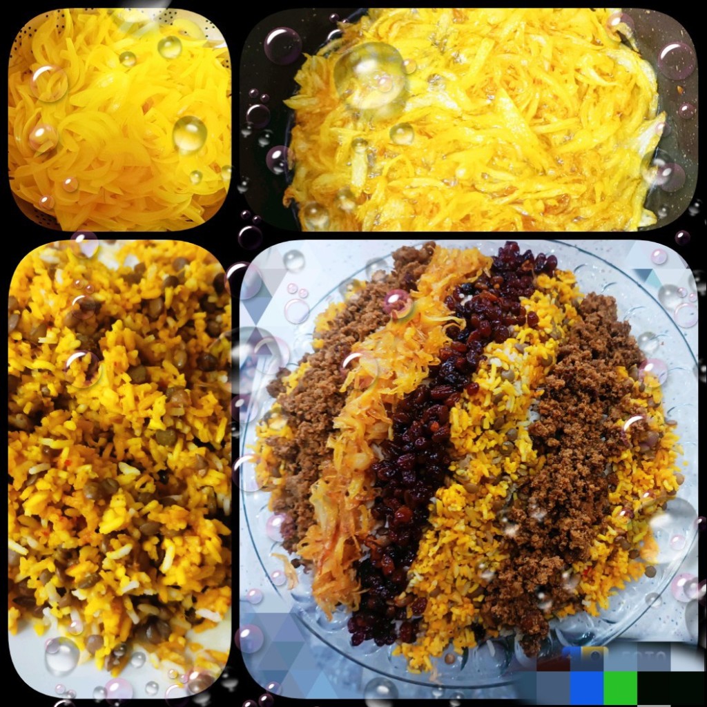 عدس پلو باگوشت چرخ کرده اقتصادی  - تصویر 2