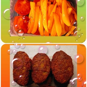 کتلت گوشت نیم کیلویی+۴۰۰گرم سیب زمینی زعفرانی سرخ شده و گوجه سرخ شده مجلسی خاص  - تصویر 1