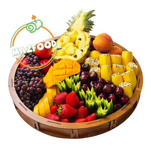 سینی میوه فصل و استوایی – 15 نفره - تصویر 1