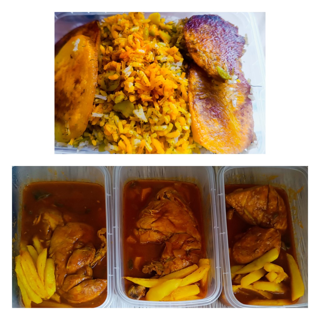 باقالی پلولوکس با ران مرغ زعفرانی مجلسی خاص - تصویر 1