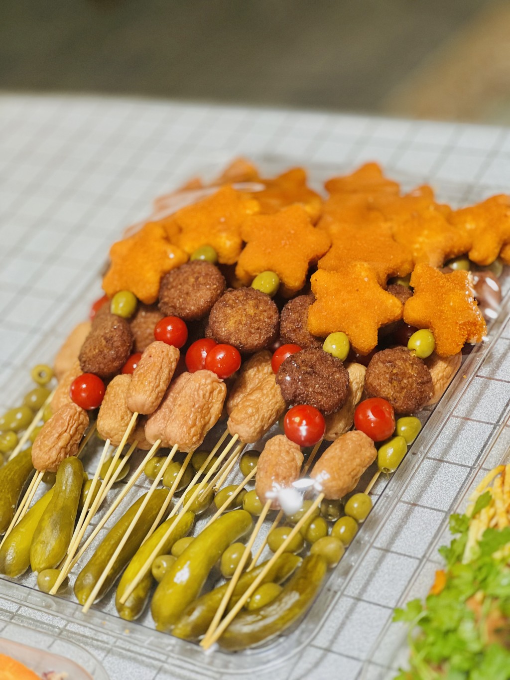 سیخ ناگت،فلافل،سوسیس بند انگشتی سینی ۳۰نفره