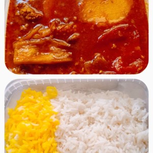 خورشت بادمجان با گوشت چرخ کرده نیم کیلویی مجلسی خاص  - تصویر 1