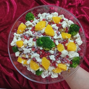 سالاد گل کلم و انار