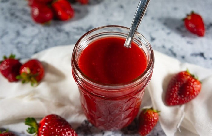 شربت توت‌فرنگی