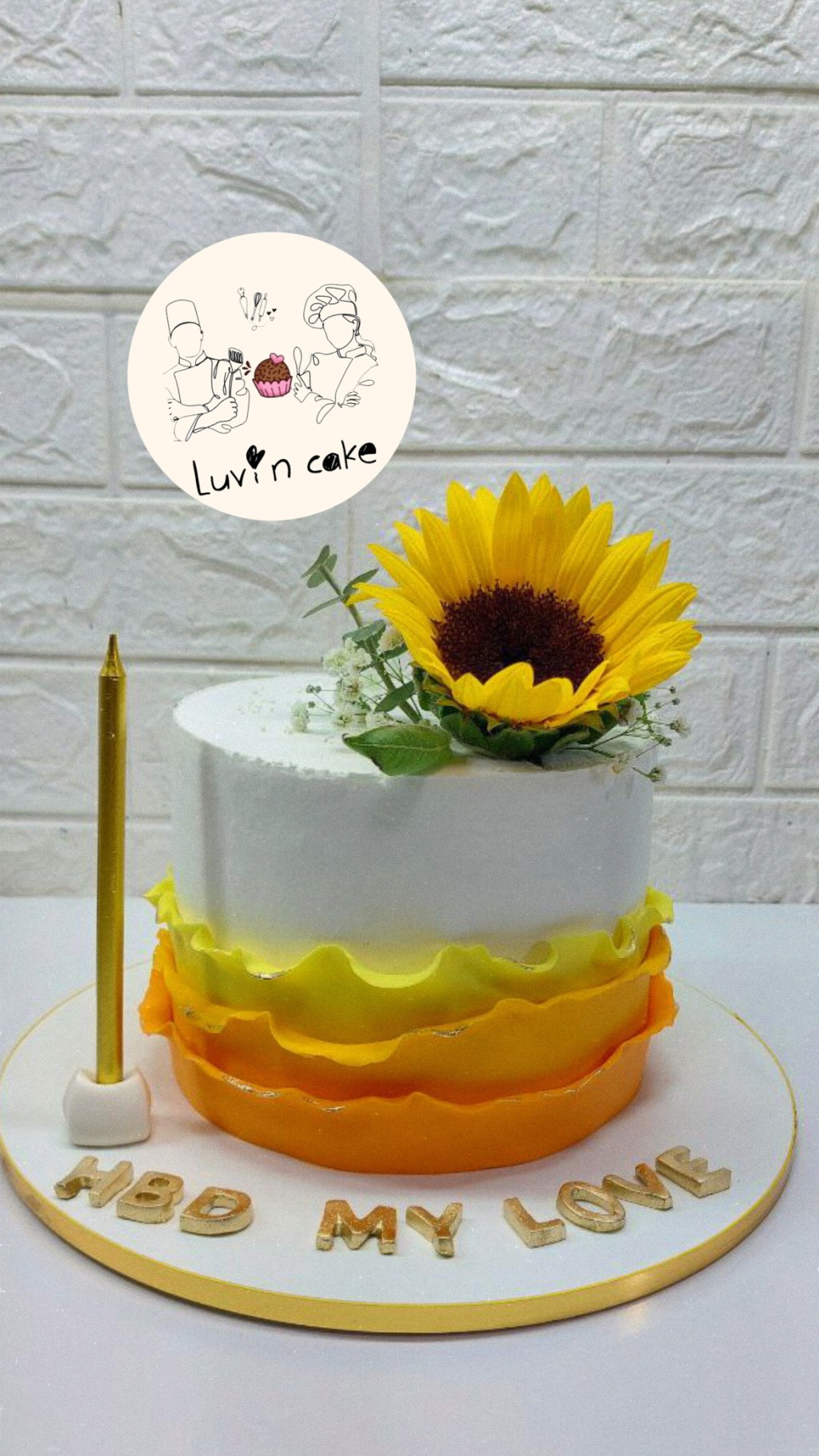 کیک گل آفتاب گردان - تصویر 1