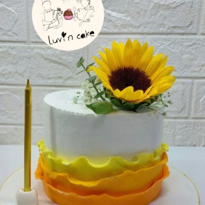 کیک گل آفتاب گردان - تصویر 1