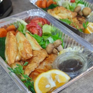 استیک مرغ با سبزیجات - تصویر 1