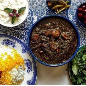 پلو قرمه سبزی 