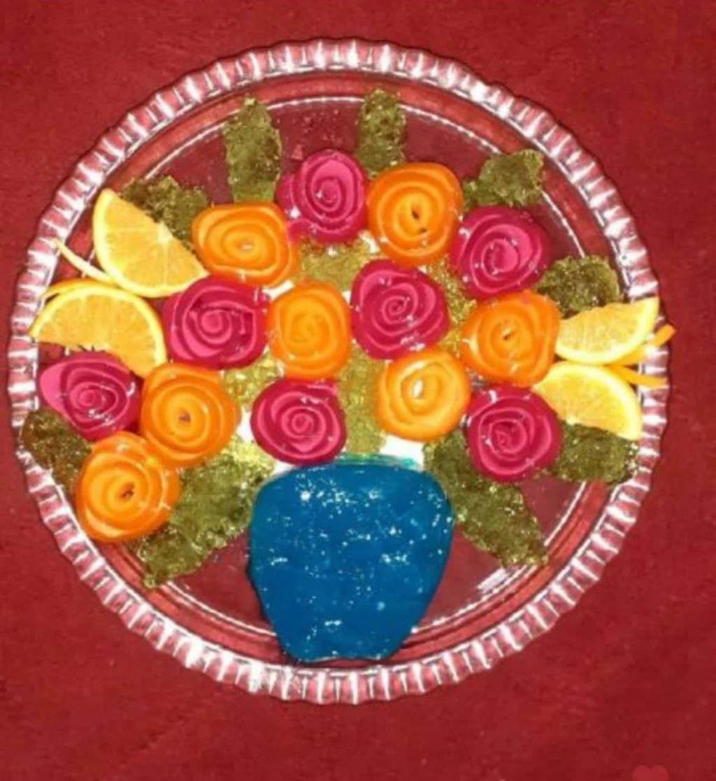 ژله گل رز ژله ویترینی مجلسی ژله تکنفره ژله بستنی