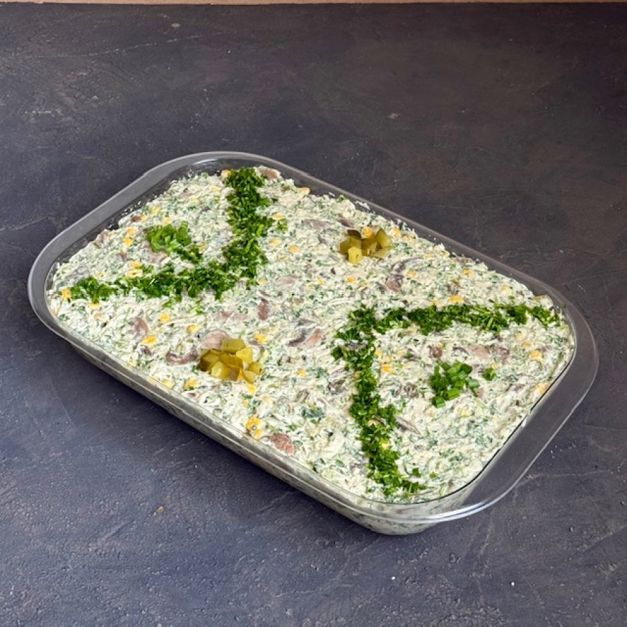  سالاد مرغ و قارچ مکزیکی 