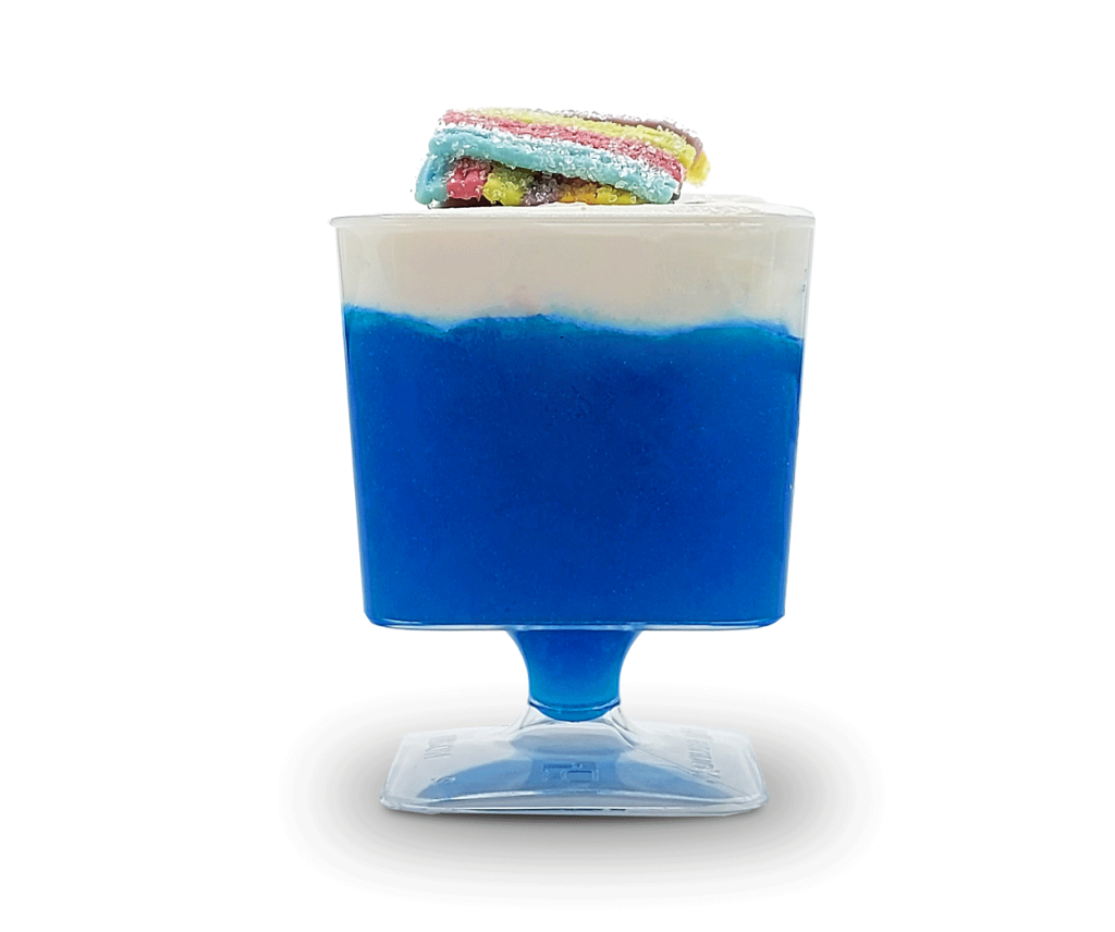 شات 10 عددی ژله بلوبری و خامه