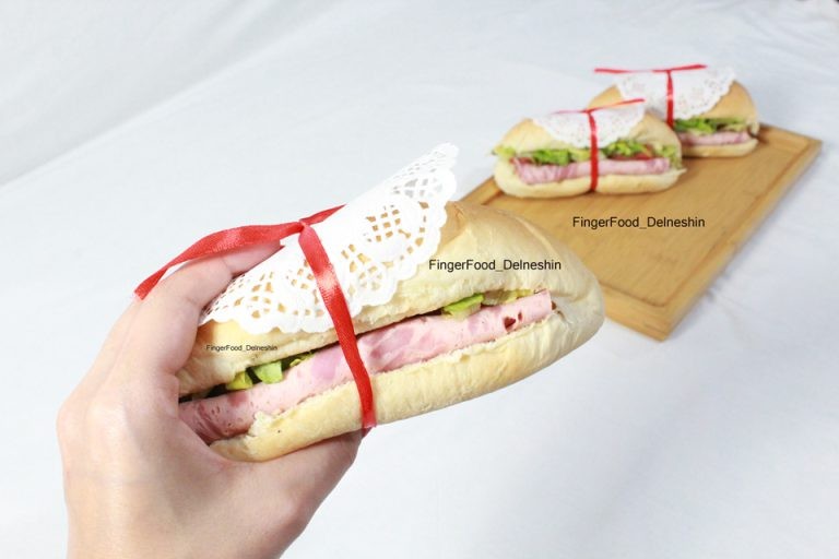 مینی ساندویچ  ژامبون(10 تایی)
