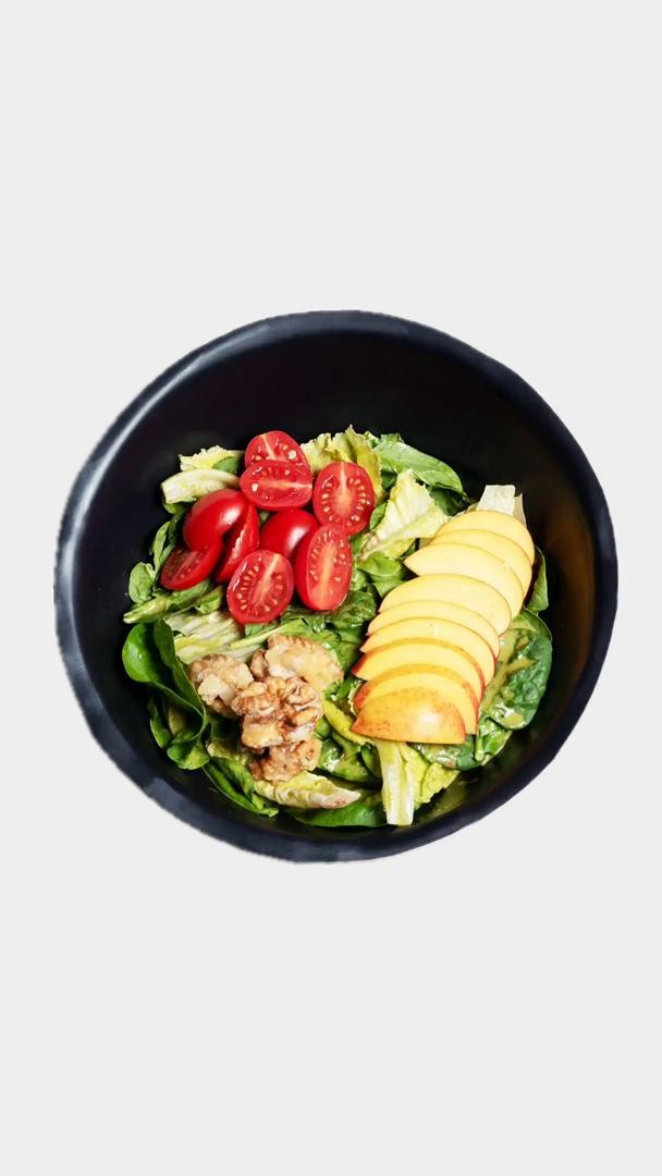 سالاد سیب و اسفناج