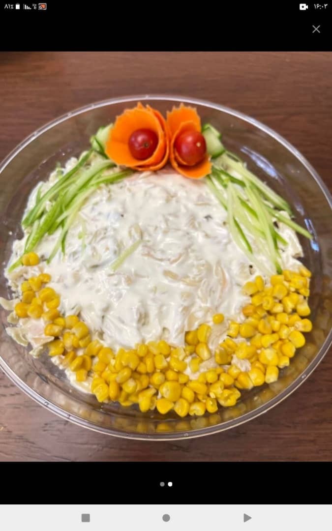 سالاد الویه با مرغ کیلویی