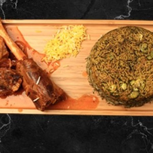 باقالی پلو با گوشت بره