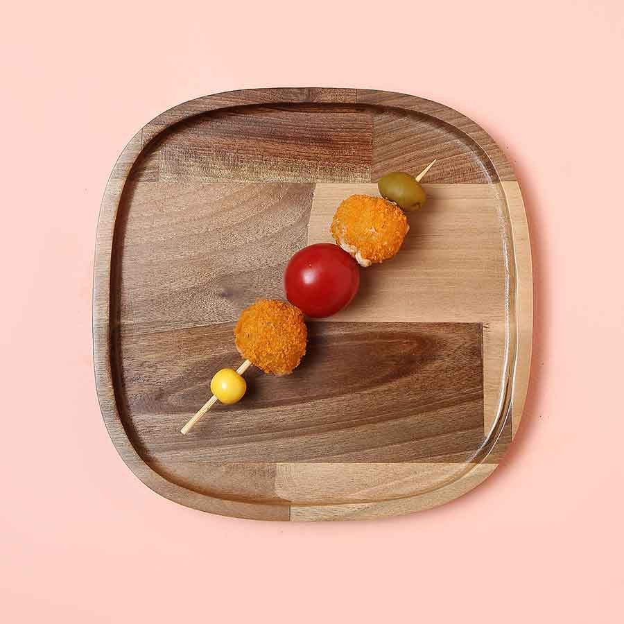 توپک پنیری 2 سیخ با گوجه گیلاسی