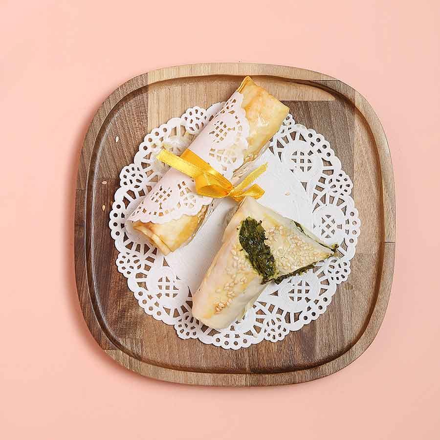 بورک اسفناج،پنیرو گردو