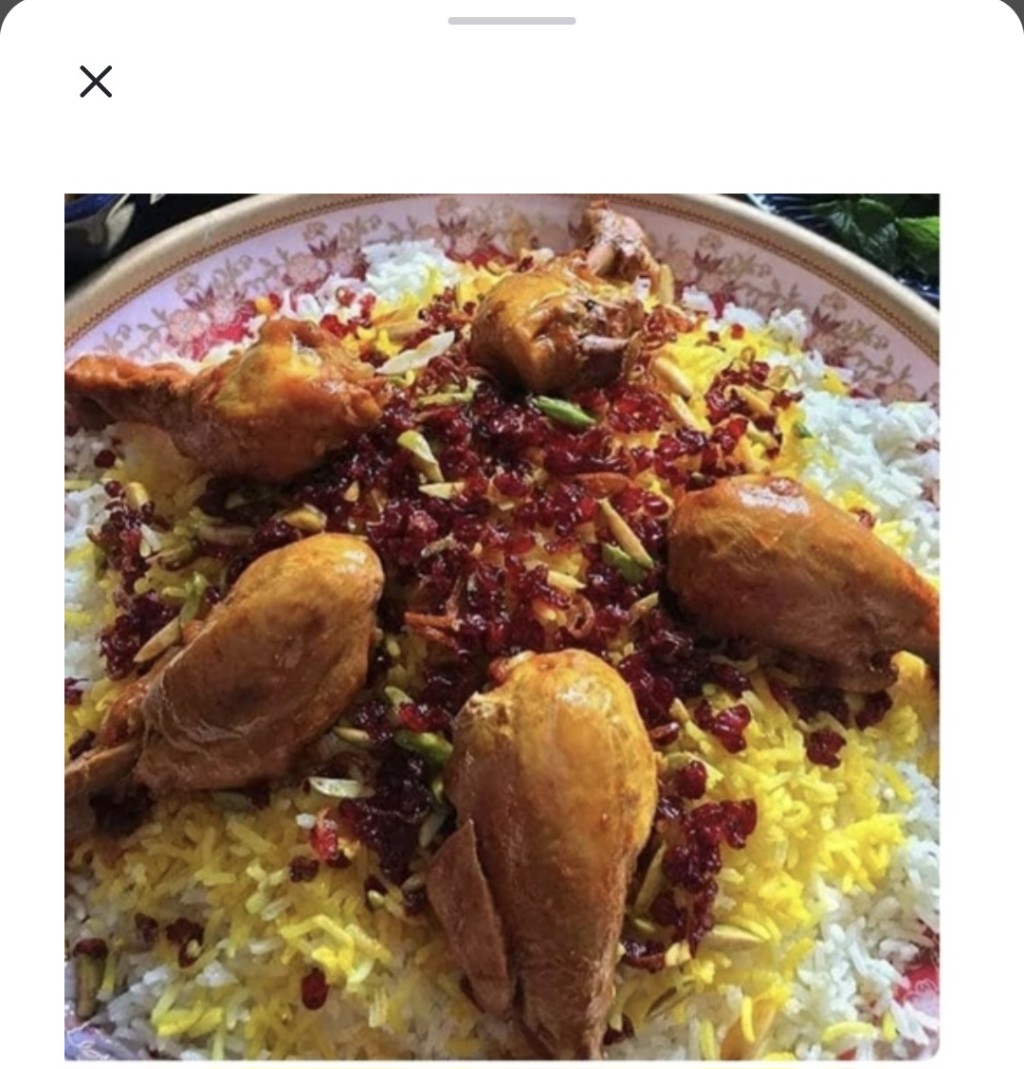 زرشک پلو با مرغ