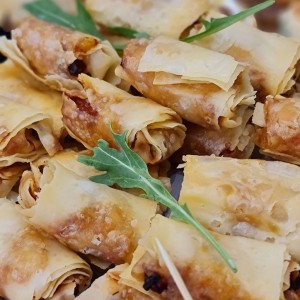 اسپرینگ رول ژامبون گوشت