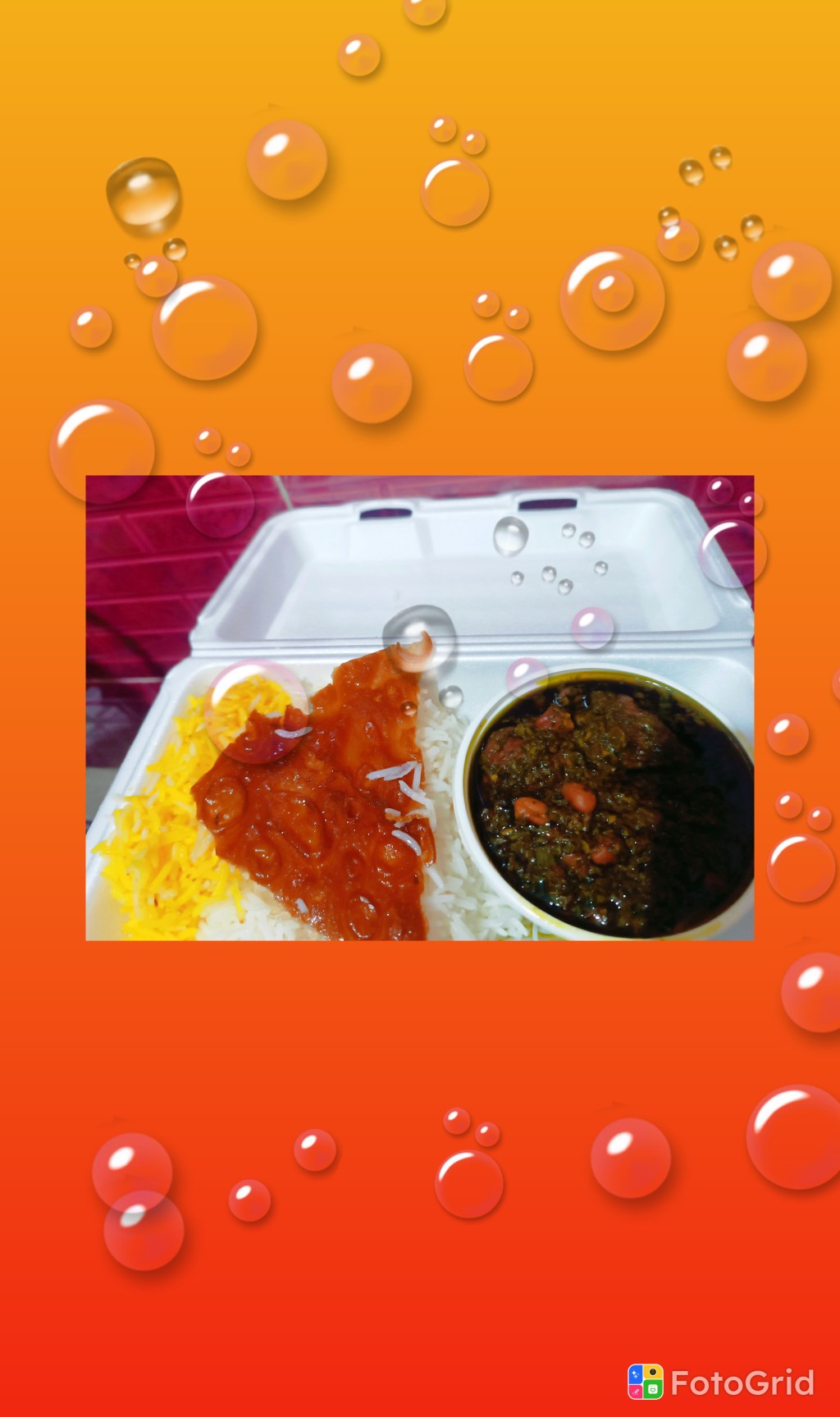 پلوزعفرانی با خورشت قورمه سبزی اقتصادی 