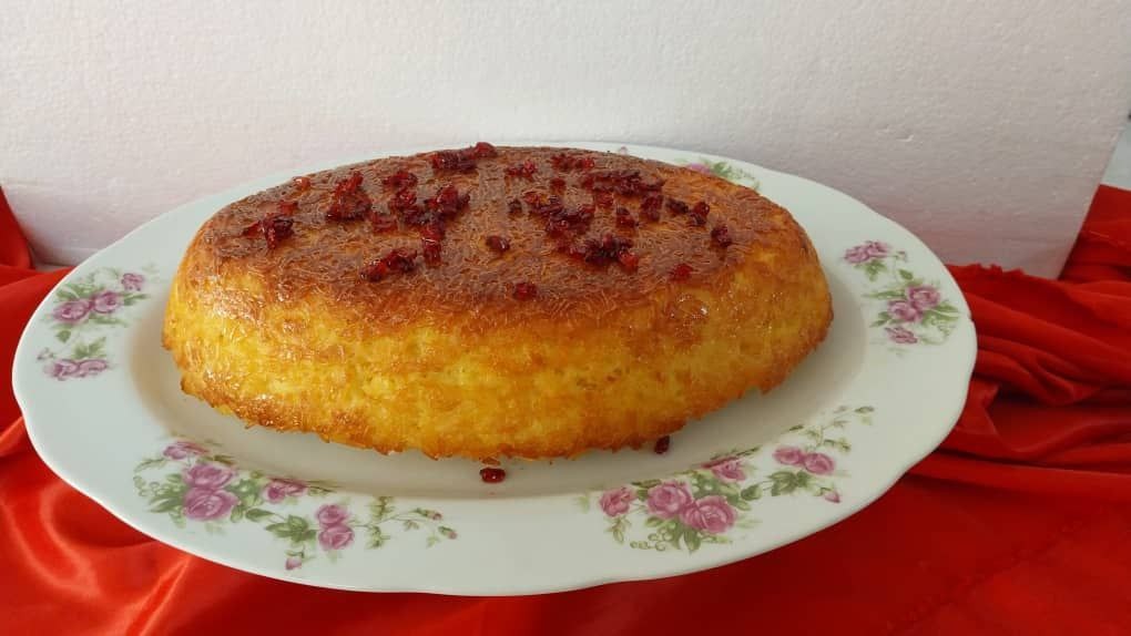 ته چین مرغ نیم کیلویی