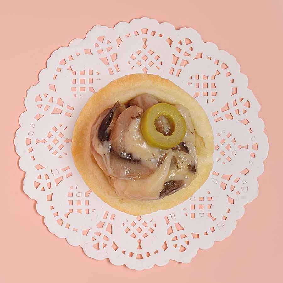 تارت قارچ و پنیر