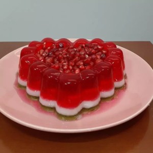 ژله قالبی سه رنگ