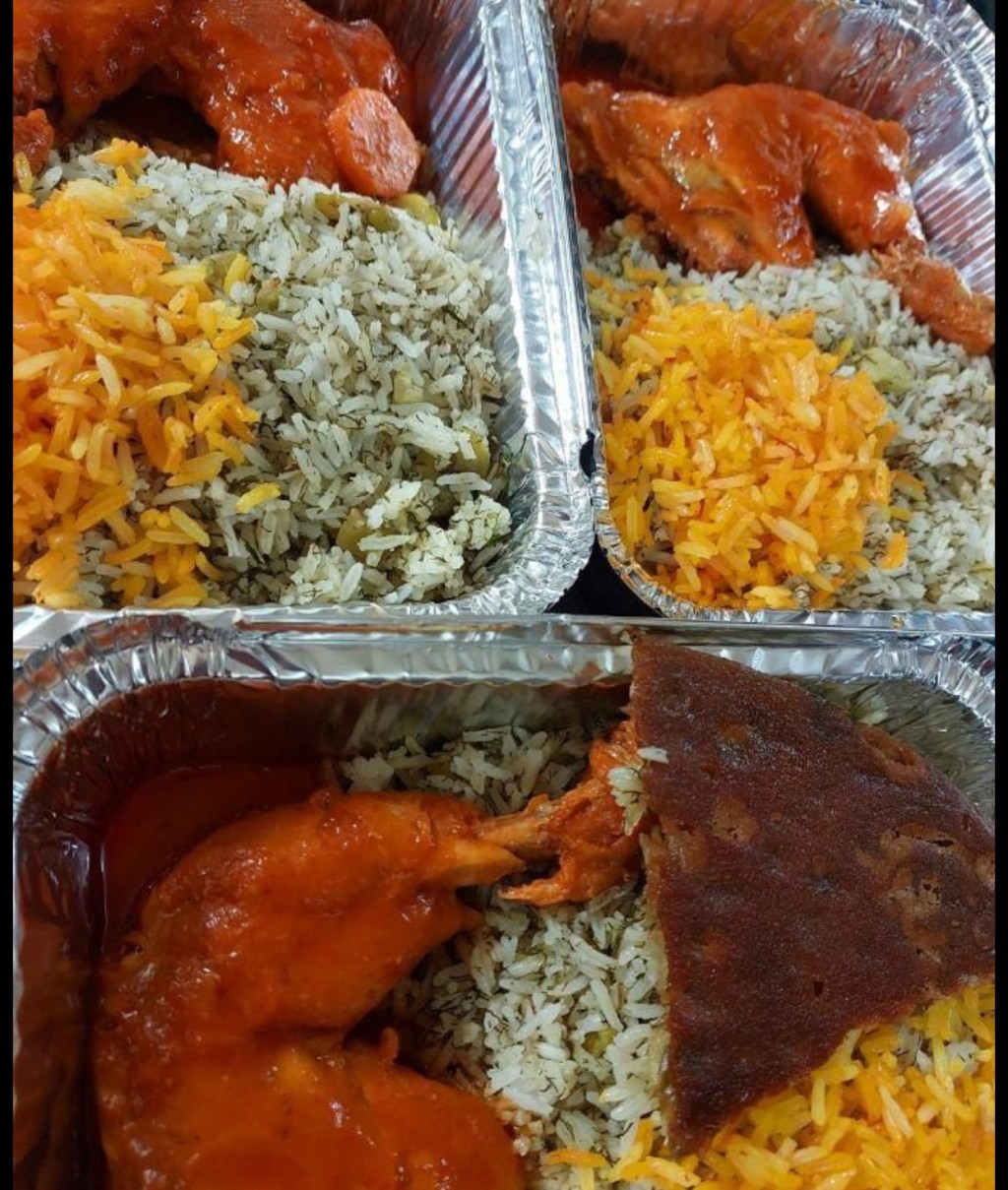 شوید پلو با مرغ 