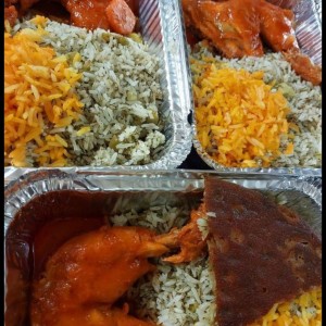 شوید پلو با مرغ 