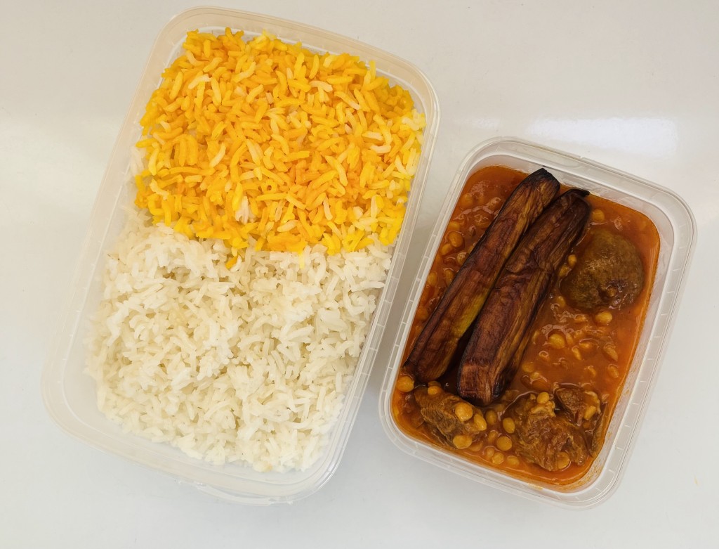 چلو خورشت قیمه بادمجان