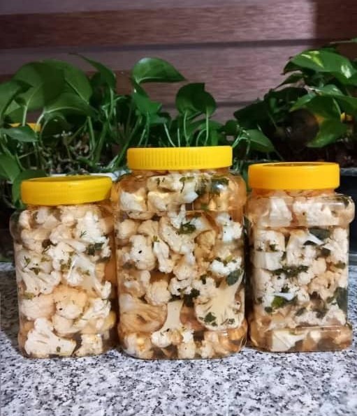 ترشی گل کلم کیلویی