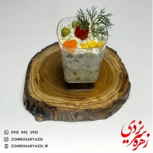 شات سالاد مرغ و شوید