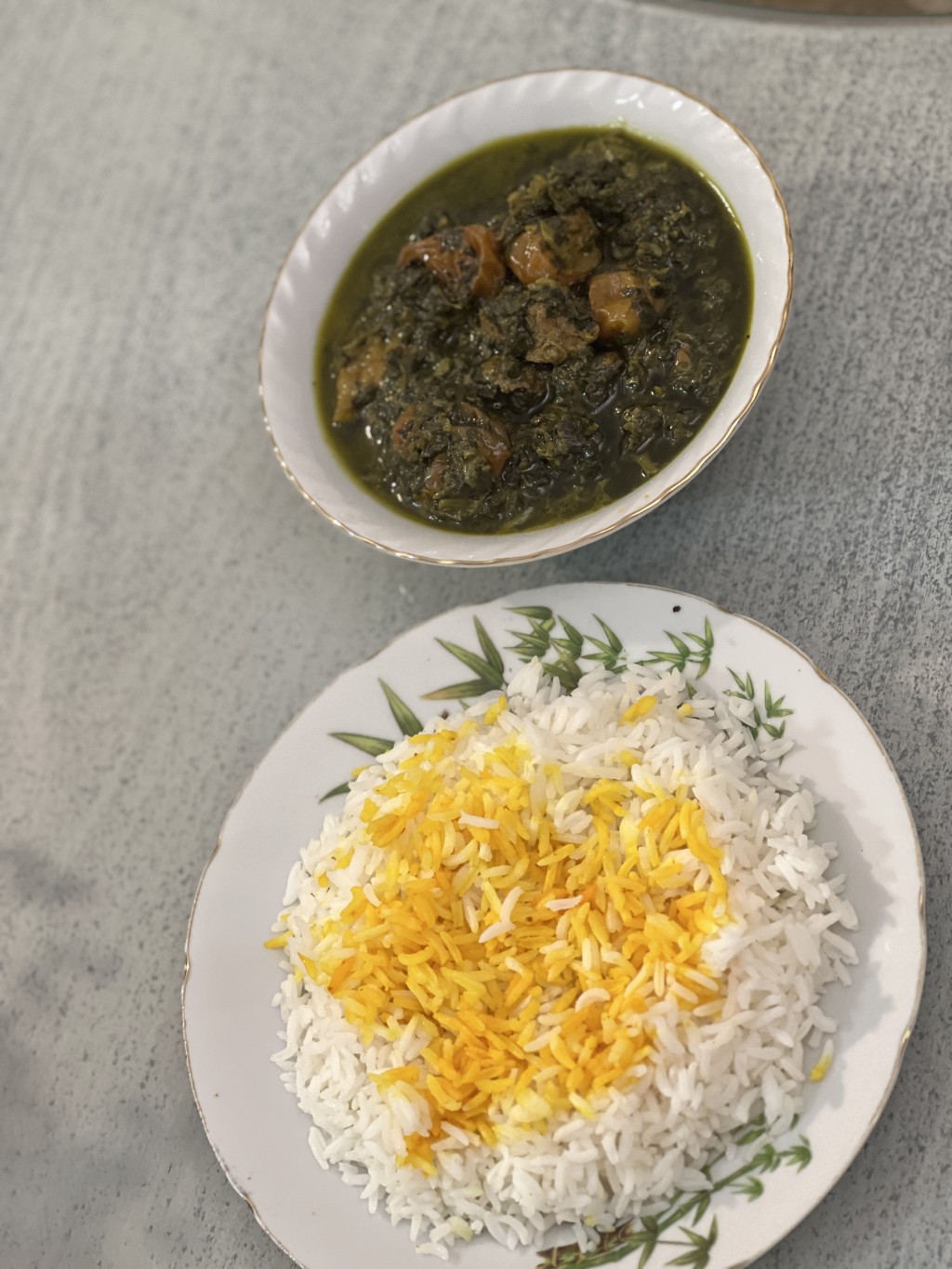 خورشت آلو اسفناج