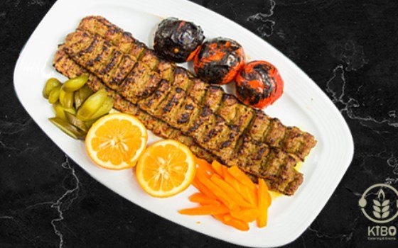 خوراک کباب لقمه زعفرانی