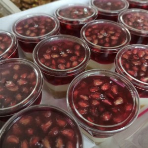 چیزکیک انار تک نفره 5 عددی - تصویر 1