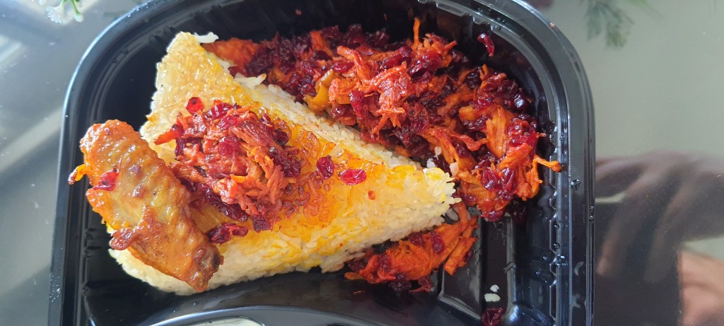 زرشک پلو با مرغ