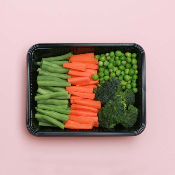 دورچین هویج، لوبیا سبز، نخود سبز، کلم بروکلی 500 گرم