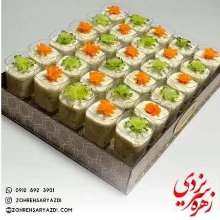 سینی 35 تایی شات سالاد الویه