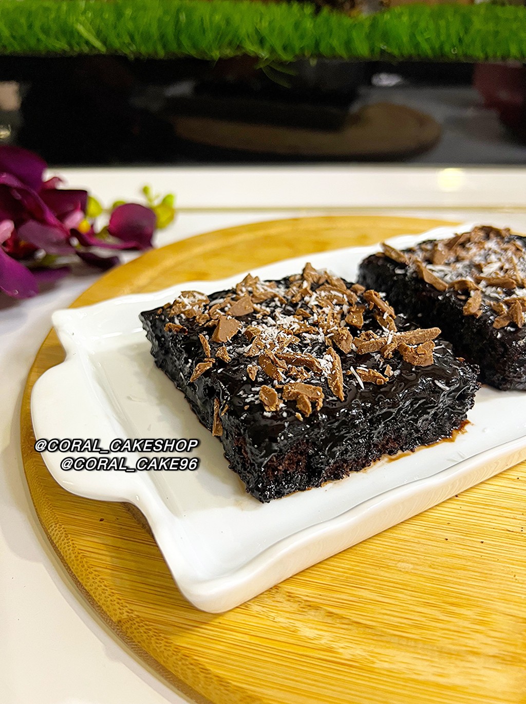 کیک خیس فول شکلاتی