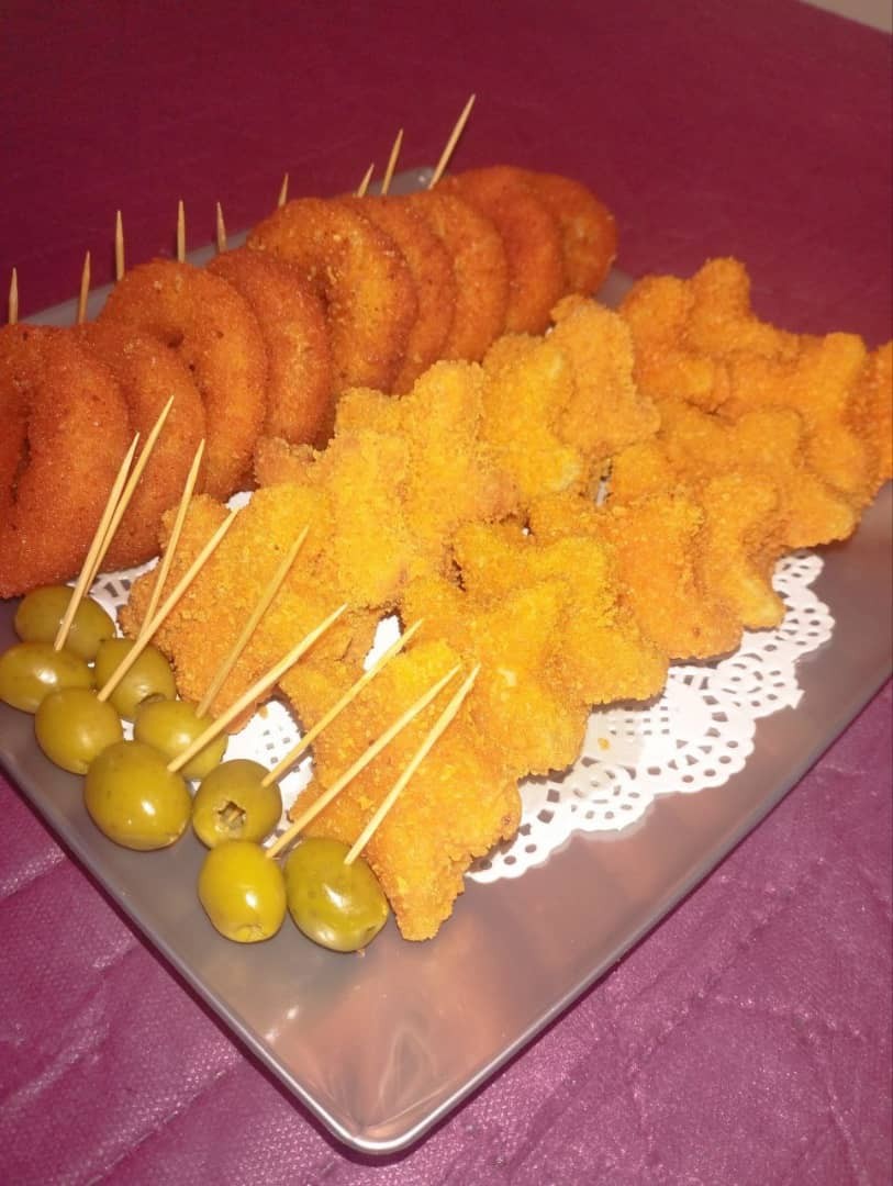 ناگت و پیاز حلقه ای 