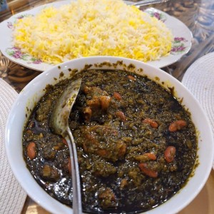 خورشت قورمه سبزی تک نفره