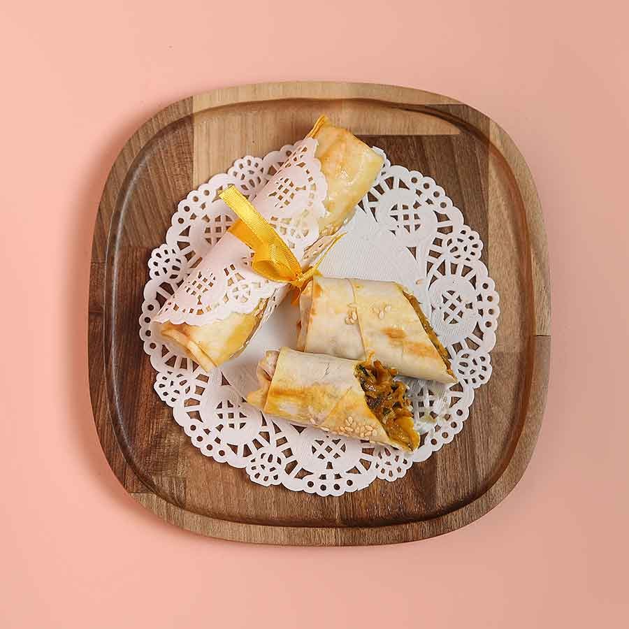 بورک مرغ و قارچ