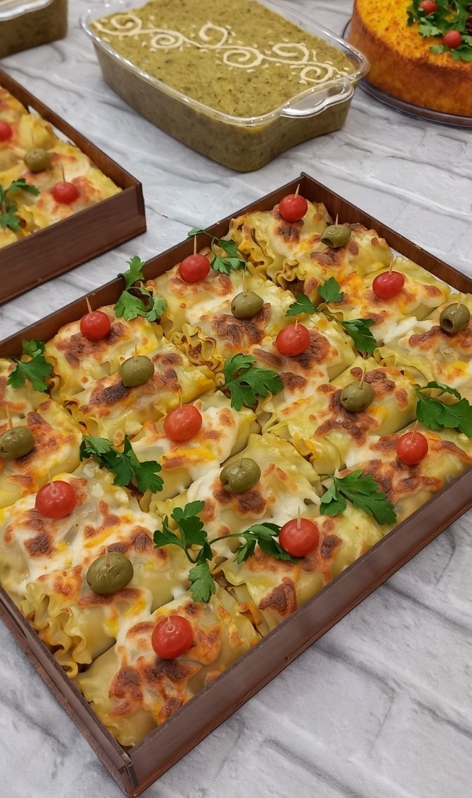 لازانیای گوشت و قارچ